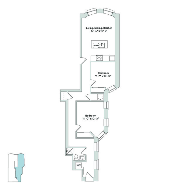 Floorplan - 1515 E. 54th Street