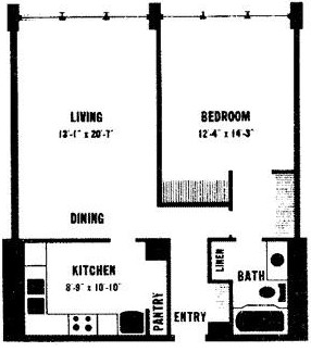 1BR/1BA - The Cabochon at River Oaks