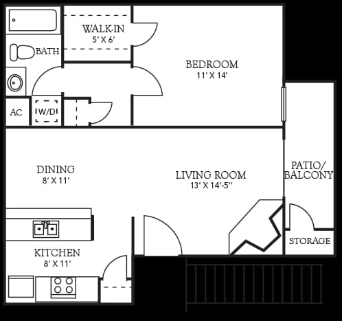 Floorplan - Hillcrest Apartments