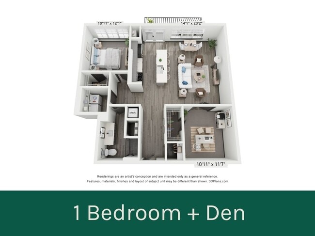 Floorplan - North End Apartments