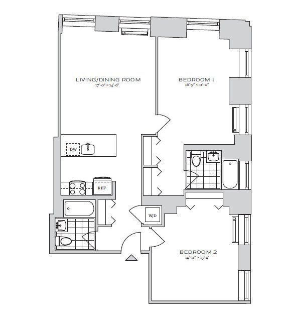 Floorplan - 70 Pine Apartments