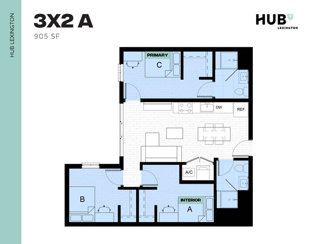 3x2 A - Hub Lexington Upper