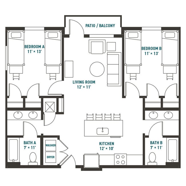 Enterprise 2x2 1001 - Northside Apartments