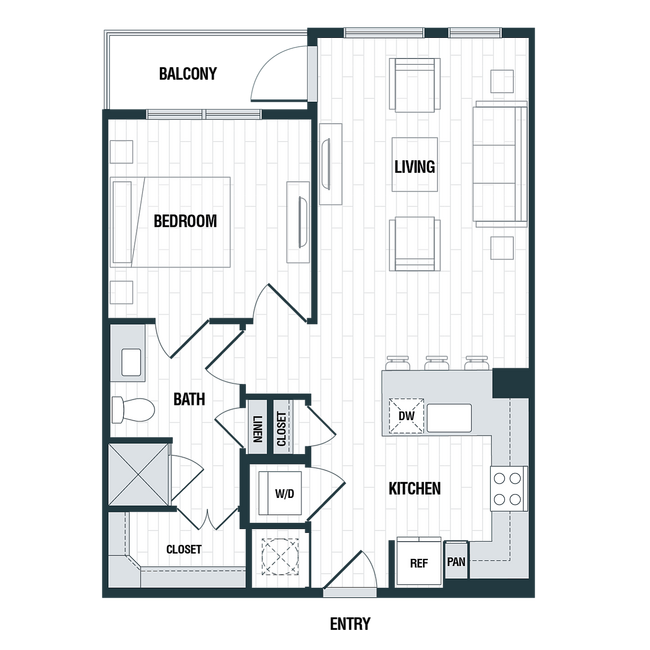 A1: 1bed 1 bath - Altitude at Brooks