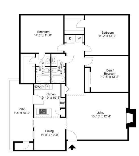 3BR/2BA - Maxton West Apartment Homes