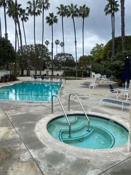 Saltwater pool and spa - 241 S Barrington Ave