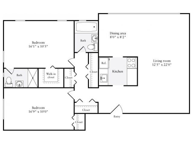 Floorplan - eaves Glover Park