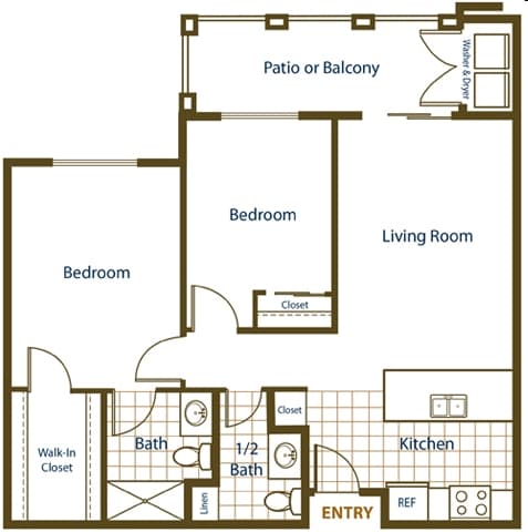 2BR/1.5BA - the Villas a 55+ community