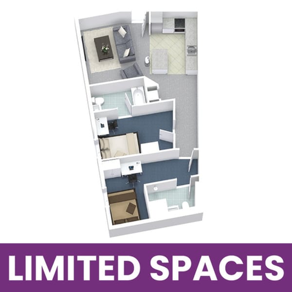 University Lofts 1x2A - Limited Spaces - University Lofts