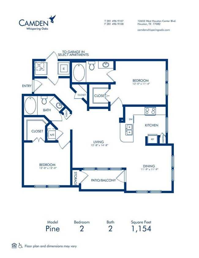 Floorplan - Camden Whispering Oaks