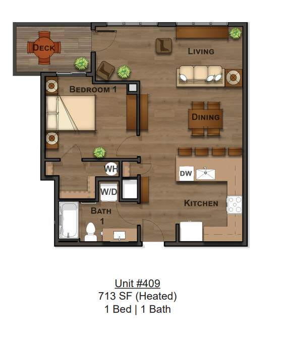 Residence 409 - Eliason Square Apartments