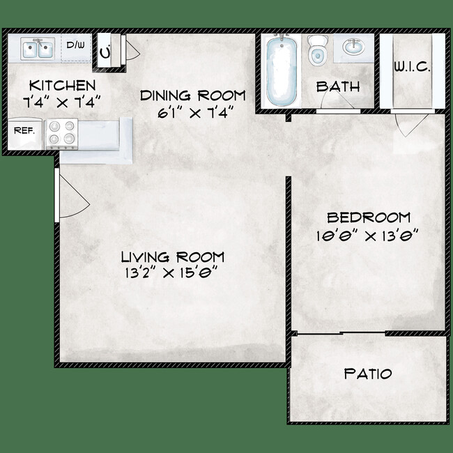 Floorplan - Birchwood Apartments