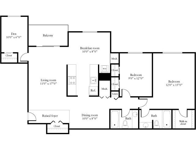 Floorplan - eaves Tysons Corner