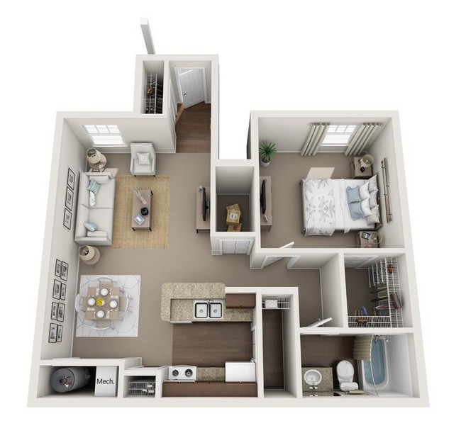 Floorplan - Silver Creek Apartments