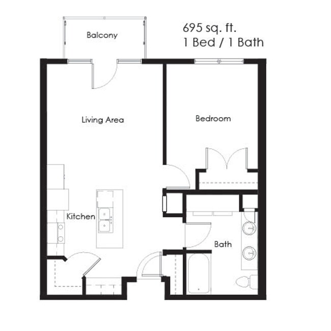 Floorplan - Overlook Ridge 55+ Apartments