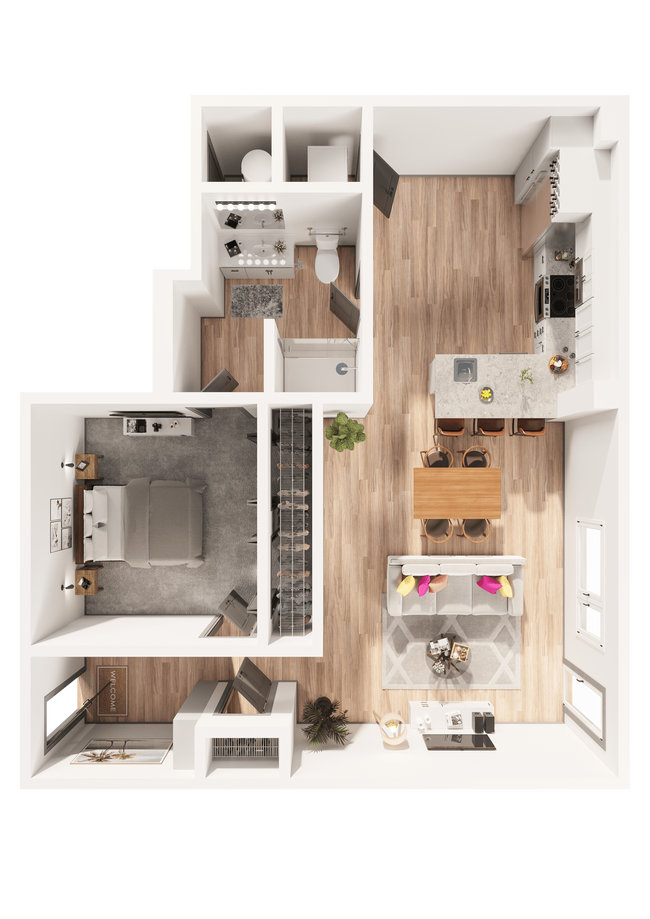 Floorplan - Arapahoe Square Apartments