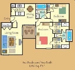 2BR/2BA - STATION 121 at Town Center