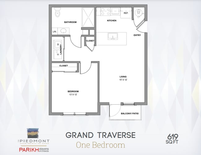 Floorplan - The Piedmont Apartments