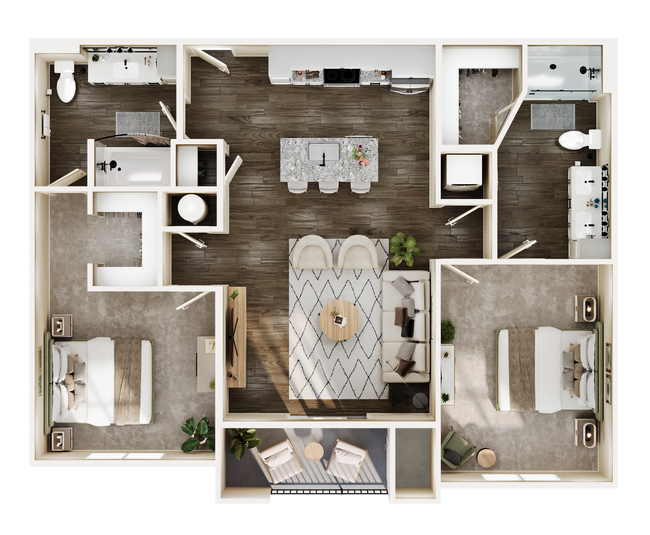 Floorplan - Somerset Upscale Apartments