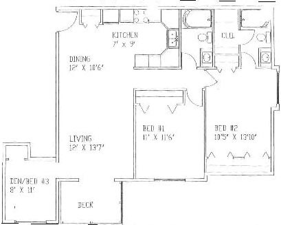 2.5BR 2BA 230.240 - 1,043 SqFt - Furman Western Hills