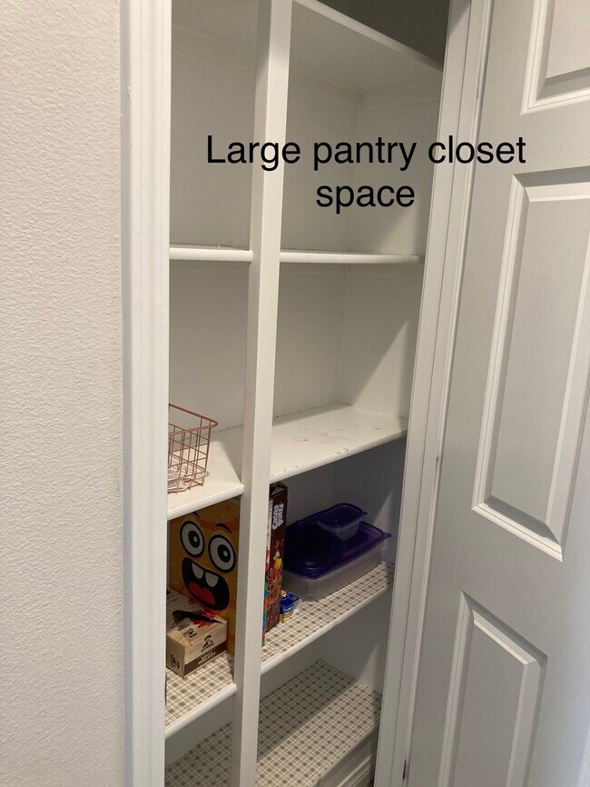 Good size pantry with several shelves - 24734 Silver Stone Ct