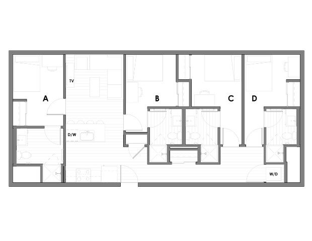 Explore the contemporary layout designed for modern living with ample space for relaxation. - Muse on Main