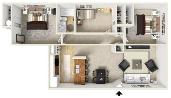 Floorplan - Sunrise Estates Apartments