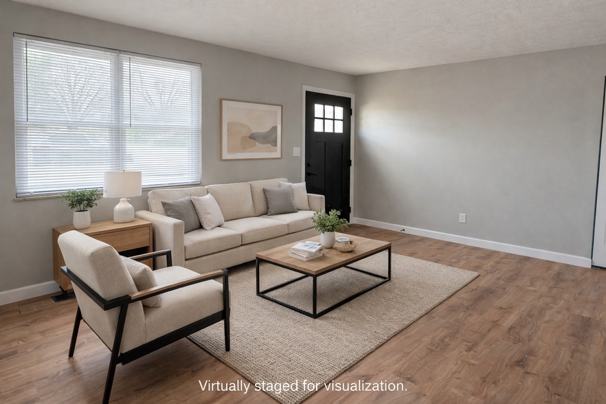Virtual Staged Living Room for Visualization - 5363 Burgundy Pl