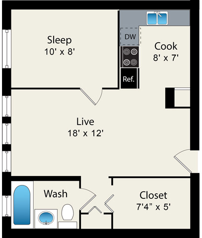 Floorplan - Reside on Clarendon