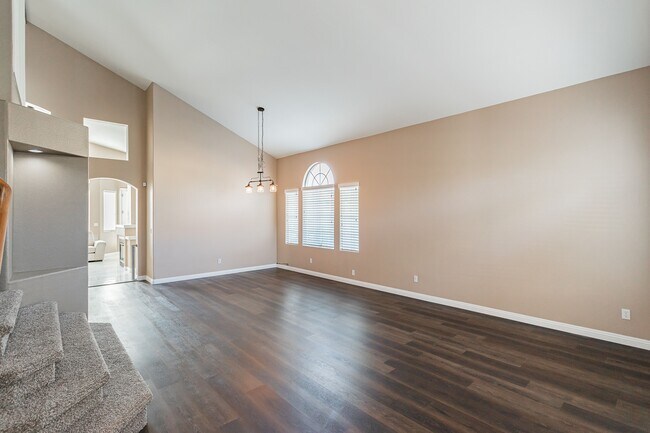 View from the front door. Office and stairs to the left. Kitchen in the back. - 8600 Mirada del Sol Dr
