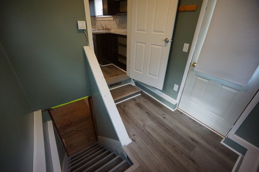 stairs to basement - 117 Cherry St