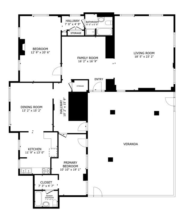 Floorplan - Chateau Nob Hill Apartments