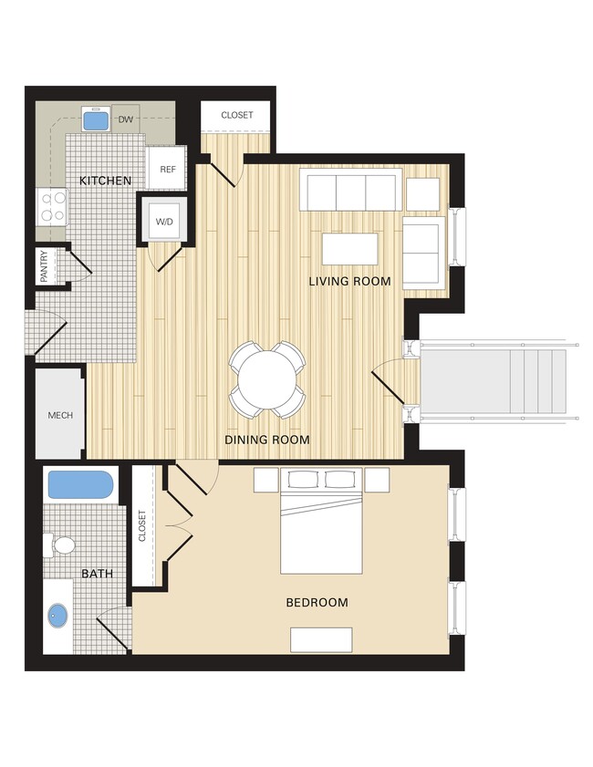 Floorplan - Clayborne Apartments