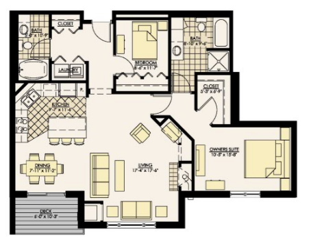 Floorplan - Westmarke Condominiums