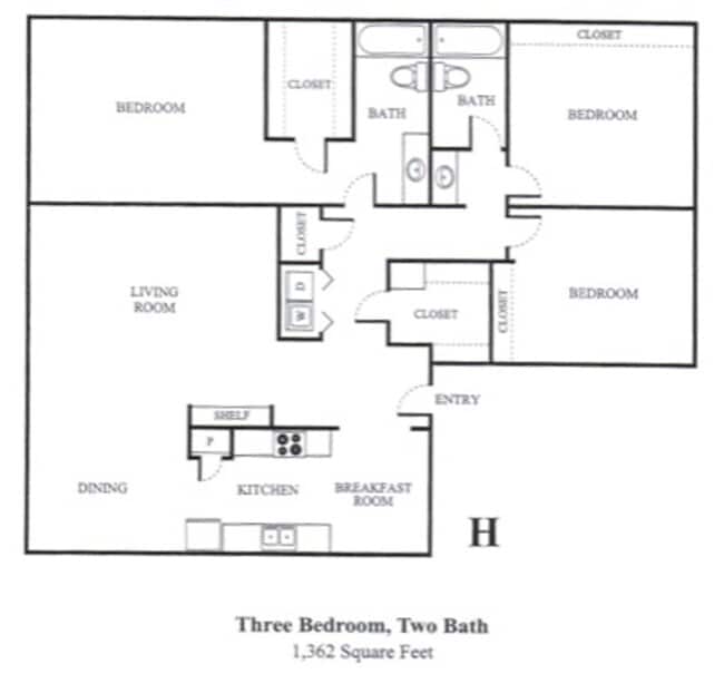 Primary Photo - 3 BR 2 BA Condo - Downstairs