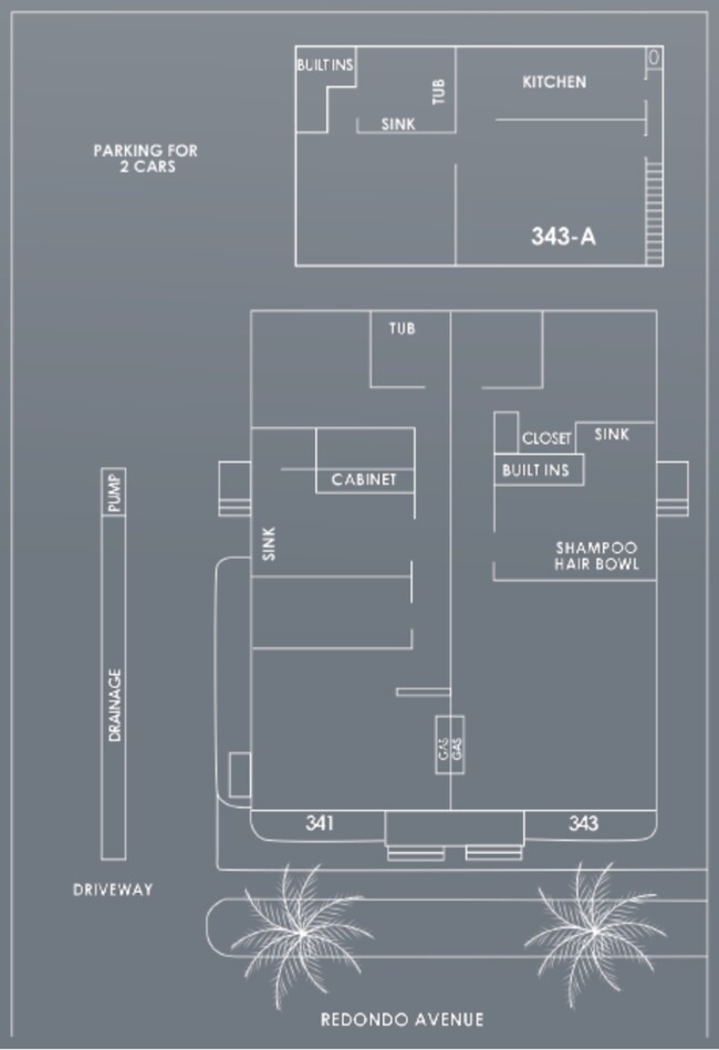 Site Map of unit - 341 Redondo Ave