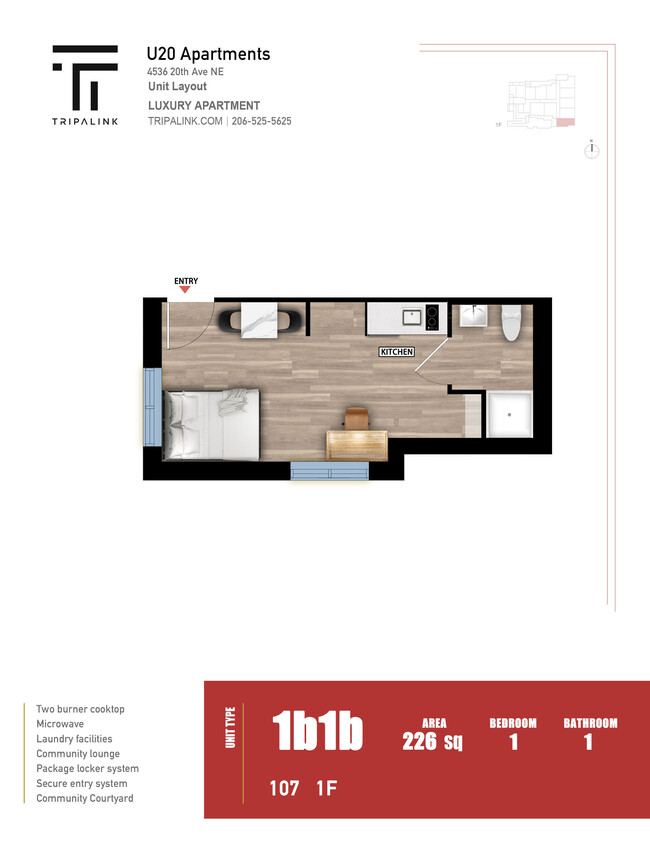 Floorplan - U20 Apartments