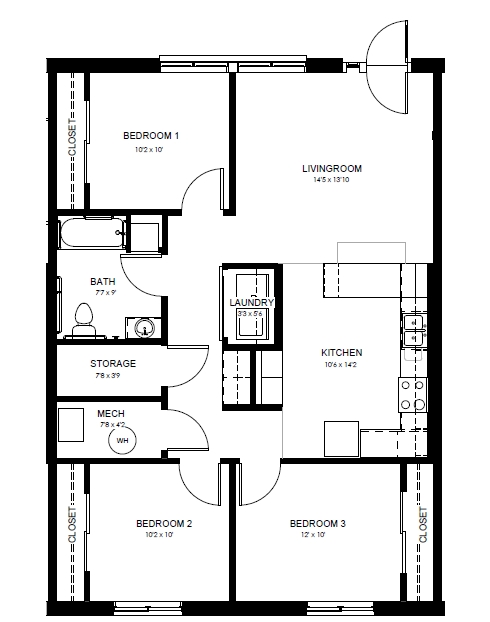 Floorplan - West Heights Townhomes