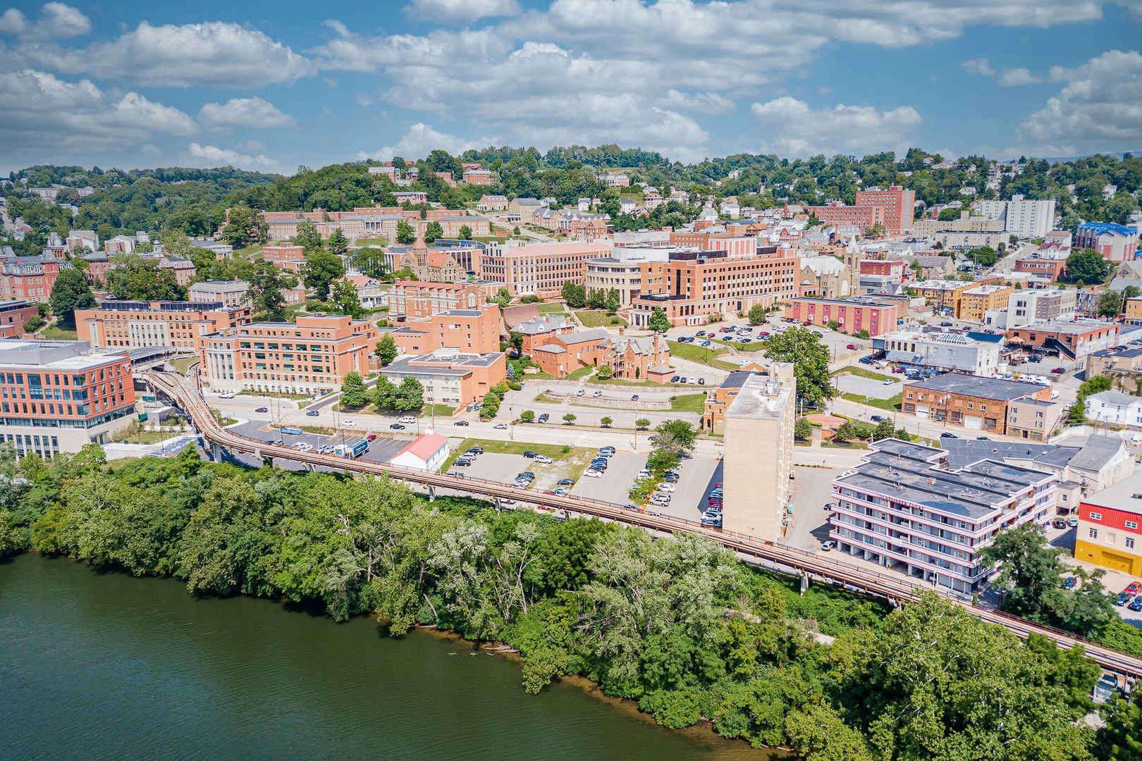 Arial View WVU campus - 1993 Water St