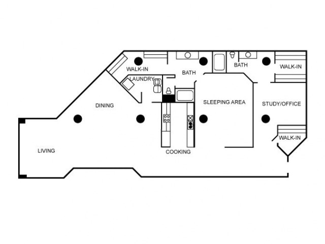 Floorplan - South Side on Lamar