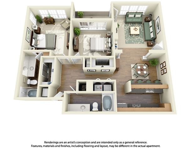 Floorplan - Turnberry Isle Apartment Homes