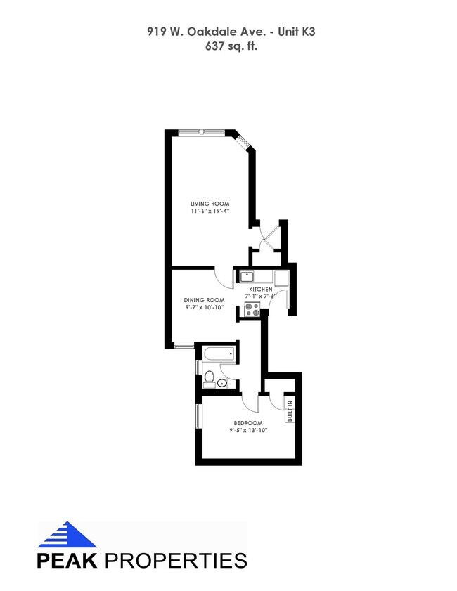 Floorplan - 911 W. Oakdale Ave.