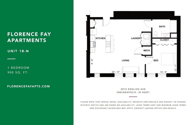 Floorplan - Florence Fay School Senior Apartments