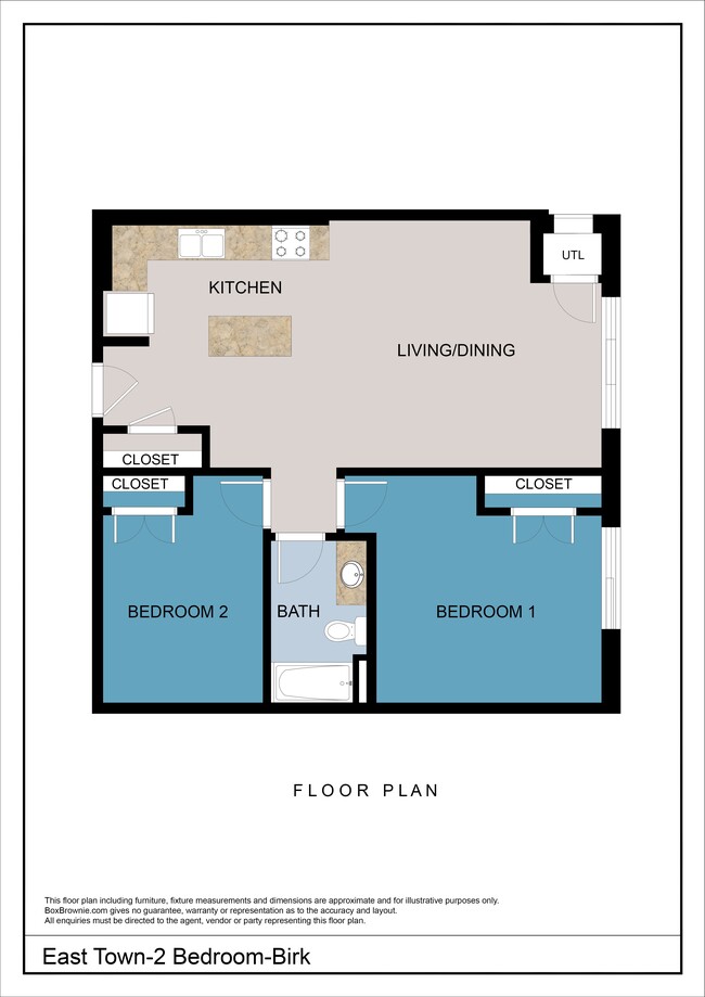 Floorplan - East Town Apartments