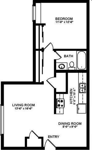 1BR/1BA - Bryant Manor