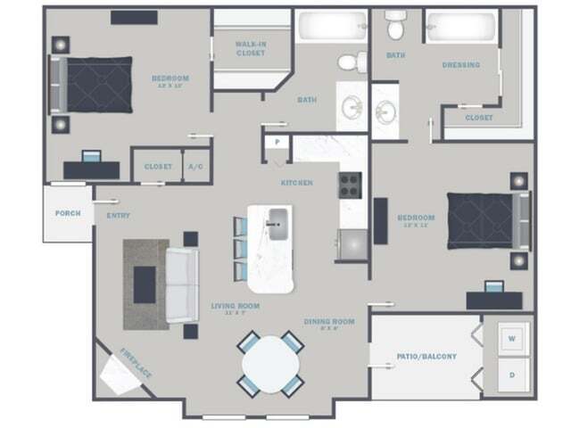 B2- 900SF- Classic Unit all cream and beige, with mixture of appliance offerings. - Elliot Baymeadows