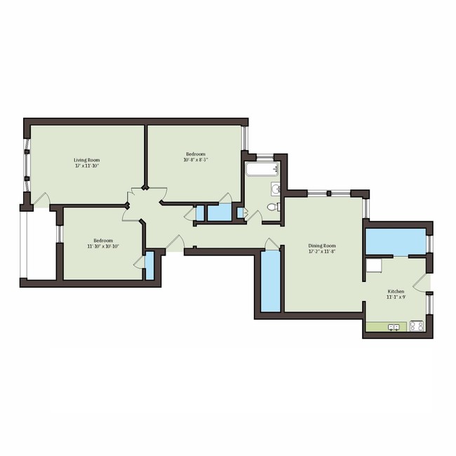 Floorplan - 4859 S. Champlain Avenue