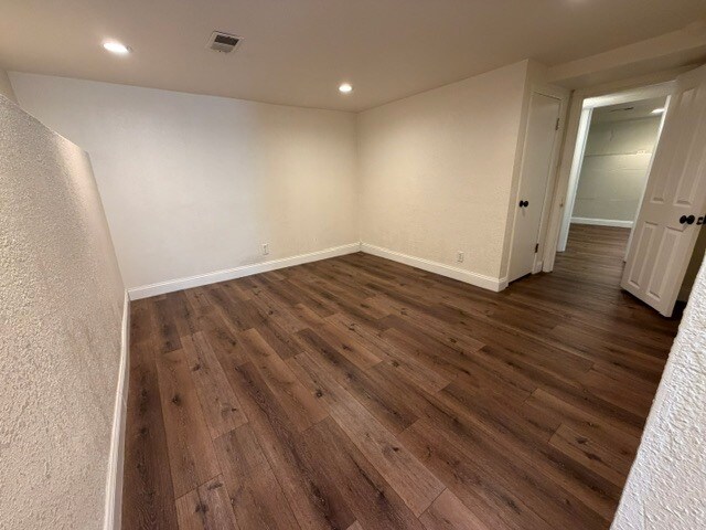 Bedroom 2- 2nd closet, raised ledge for storage or decorations, LED recessed lights - 2261 Newark st