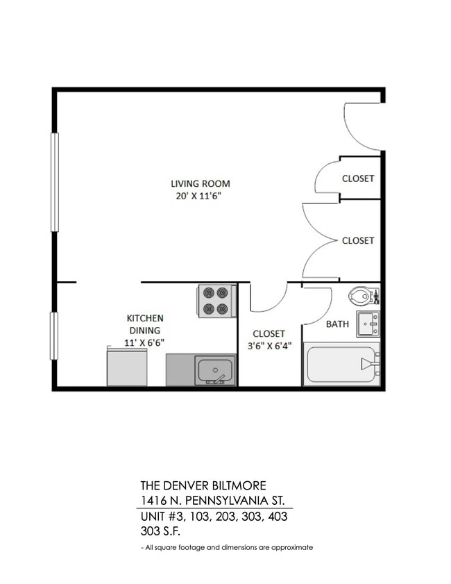 Floorplan - The Denver Biltmore