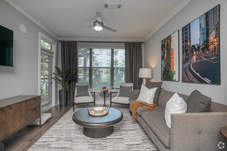 2BR, 2BA - 1,066SF - Living Room - Reserve Ballpark